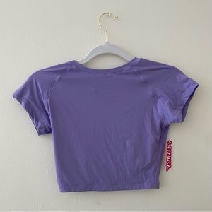 Purple spandex top